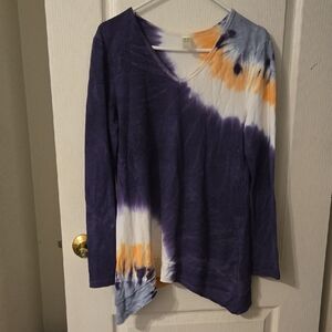 GreenTea Multicolor Tie-Dye Top